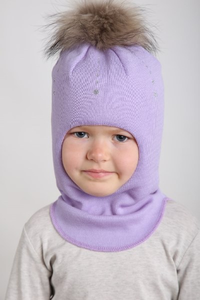 

Зимняя шапка-шлем Beezy для девочки 2012-26-22 Енот р. 3 (54-56 см)