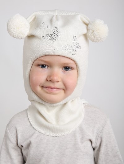 

Зимняя шапка-шлем Beezy для девочки 2010-25-22 Баттерфляй р. 2 (50-53 см)