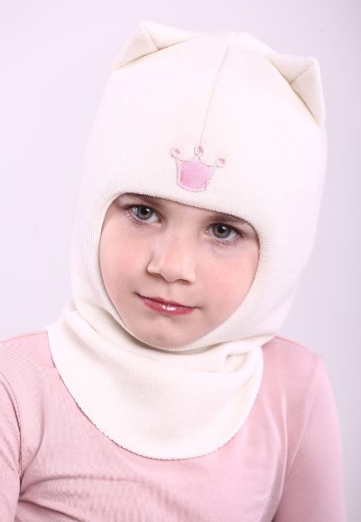 

Зимняя шапка-шлем Beezy для девочки 1450-25-22 Кошка р. 0 (44-46 см)