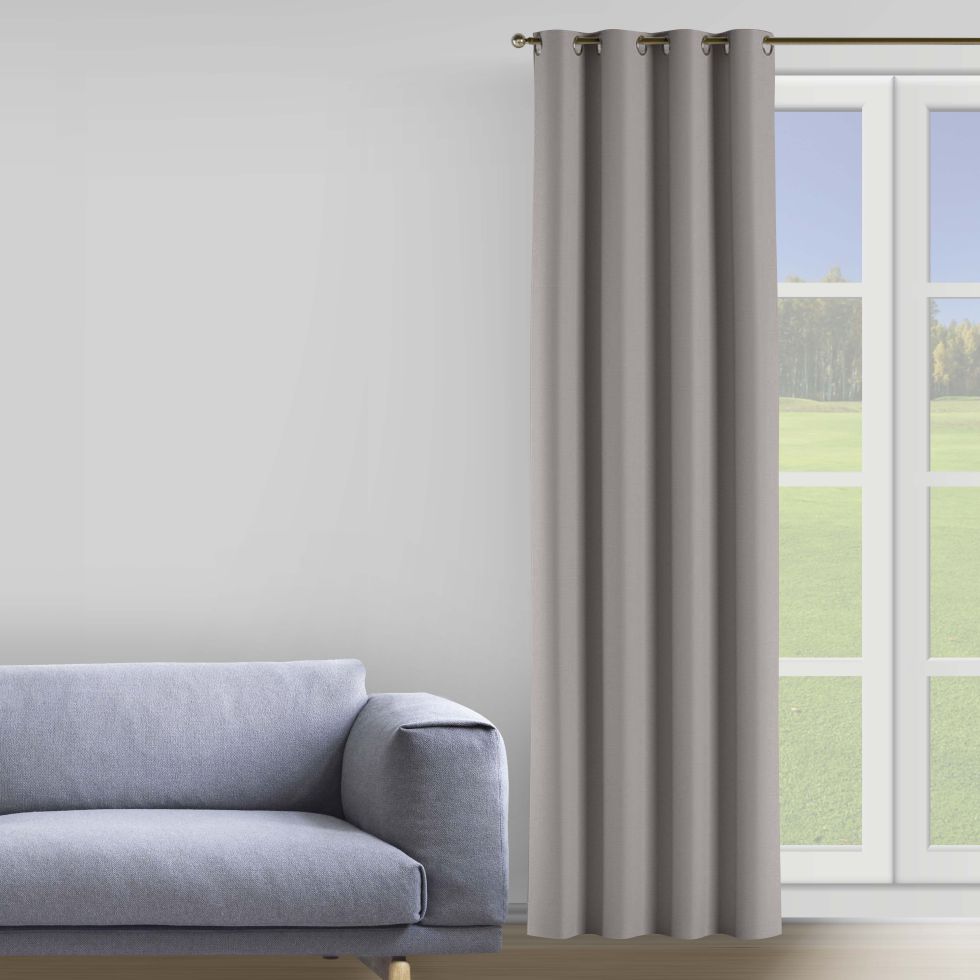 

Штора Decorator 200х258 бежевый бархат на люверсах B229