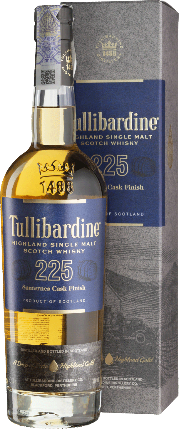 Акція на Виски Tullibardine Sauternes Finish 225 0.7 л 43% в подарочной коробке (5060074861308) від Rozetka UA