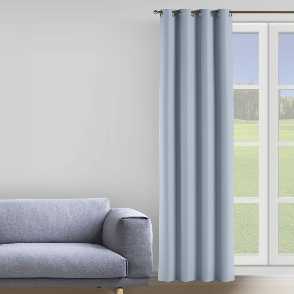 

Штора Decorator 200х258 серый бархат на люверсах B237
