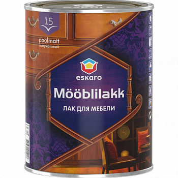

Лак Eskaro Mööblilakk 15 0.9 л