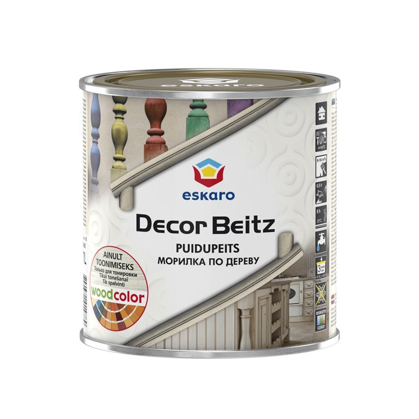 

Морилка Для Дерева Eskaro Decor Beitz 0.7 л прозрачный; тонировка