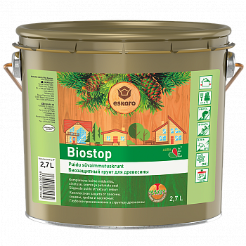 

Антисептик для дерева Eskaro Biostop 0.9 л прозрачный