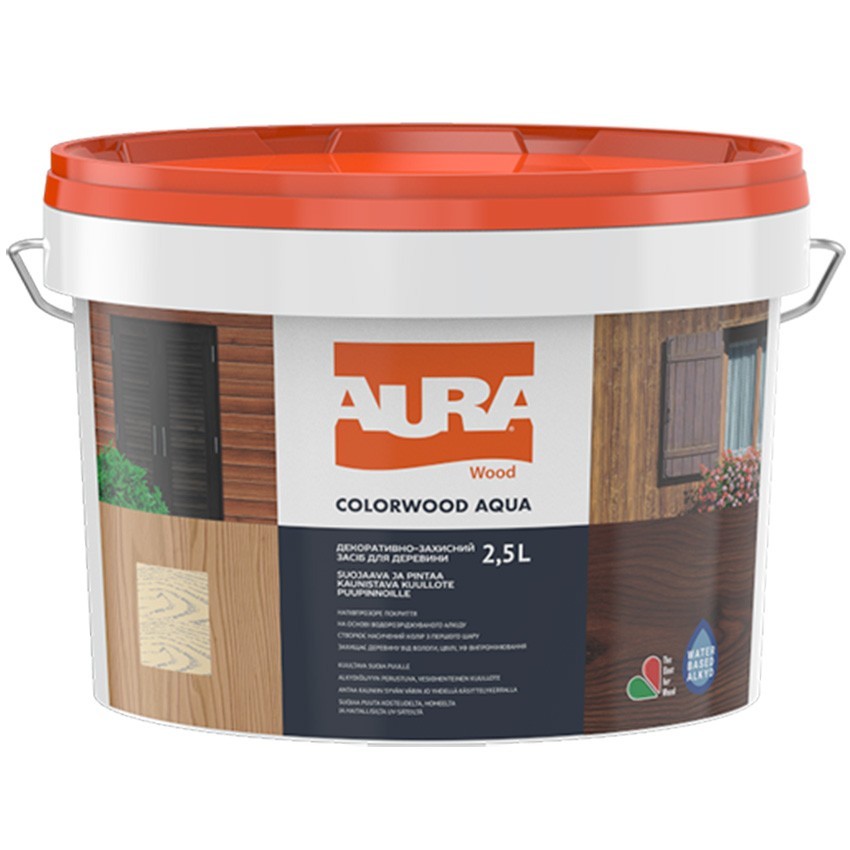 

Морилка Для Дерева Aura ColorWood Aqua 2.5 л палисандр