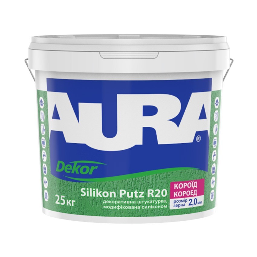 

Декоративная Штукатурка Aura Dekor Silikon Putz R20 25кг