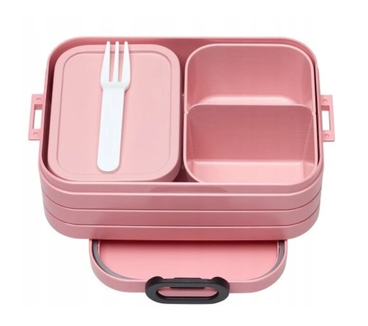 

Ланч-бокс Mepal BENTO, контейнер для еды, для детей и взрослых, 18.5 х 12 х 6.5 см , 0.9 л розовый