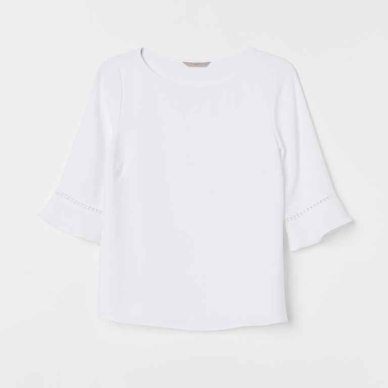 

Блузка H&M 0822556-0  Белая (СА2000001856581, Блузка H&M 0822556-0 48 Белая (СА2000001856581)