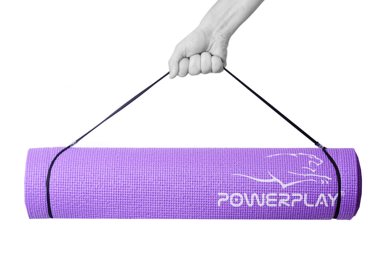 

Коврик для йоги и фитнеса PowerPlay 4010 (173*61*0.6) фиолетовый