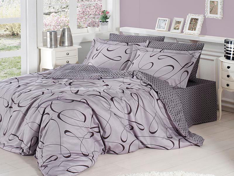 

Комплект постельного белья First Choice Satin Calisto Gri Семейный