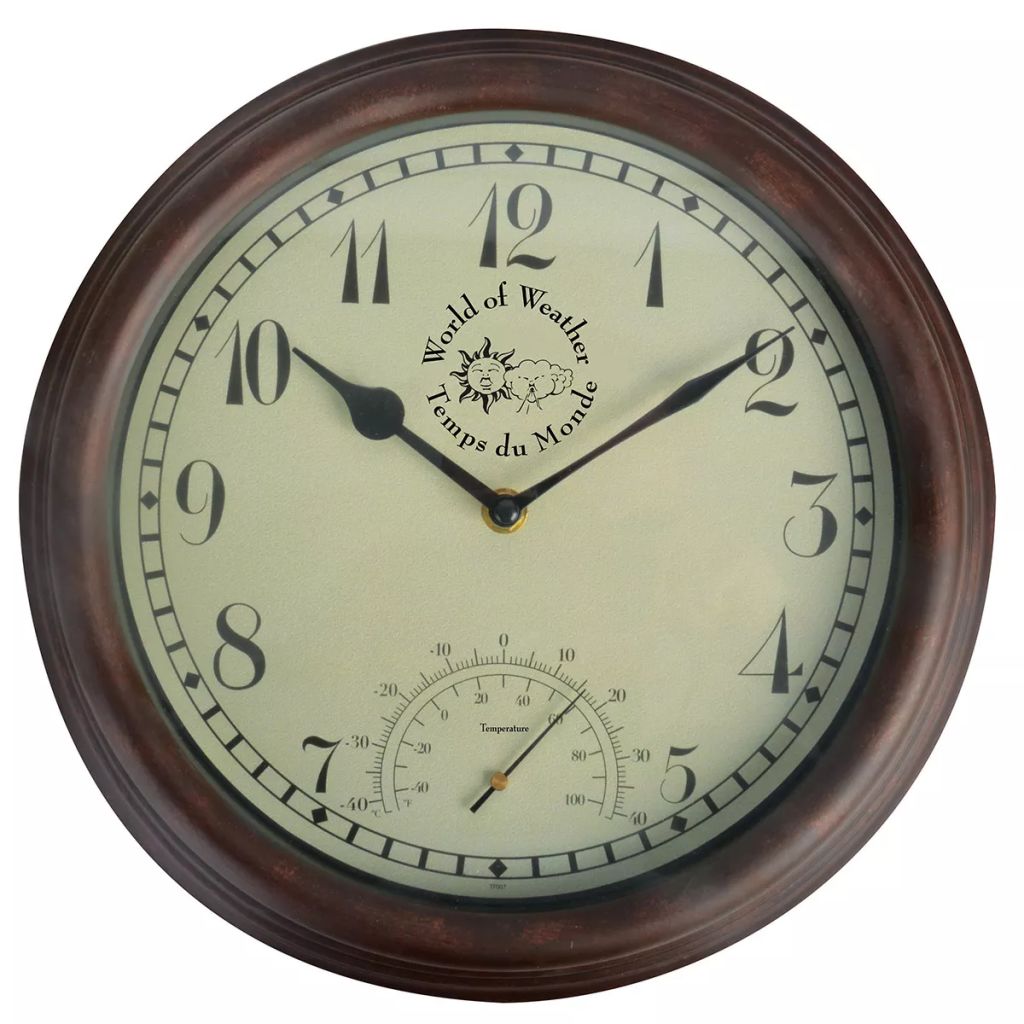 

Годинник Shumee на залізничній станції Esschert Design з термометром 305 мм TF007 411487
