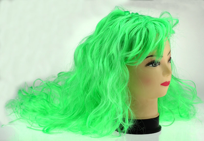 

Парик ET зеленый длинный 60 см 515179361