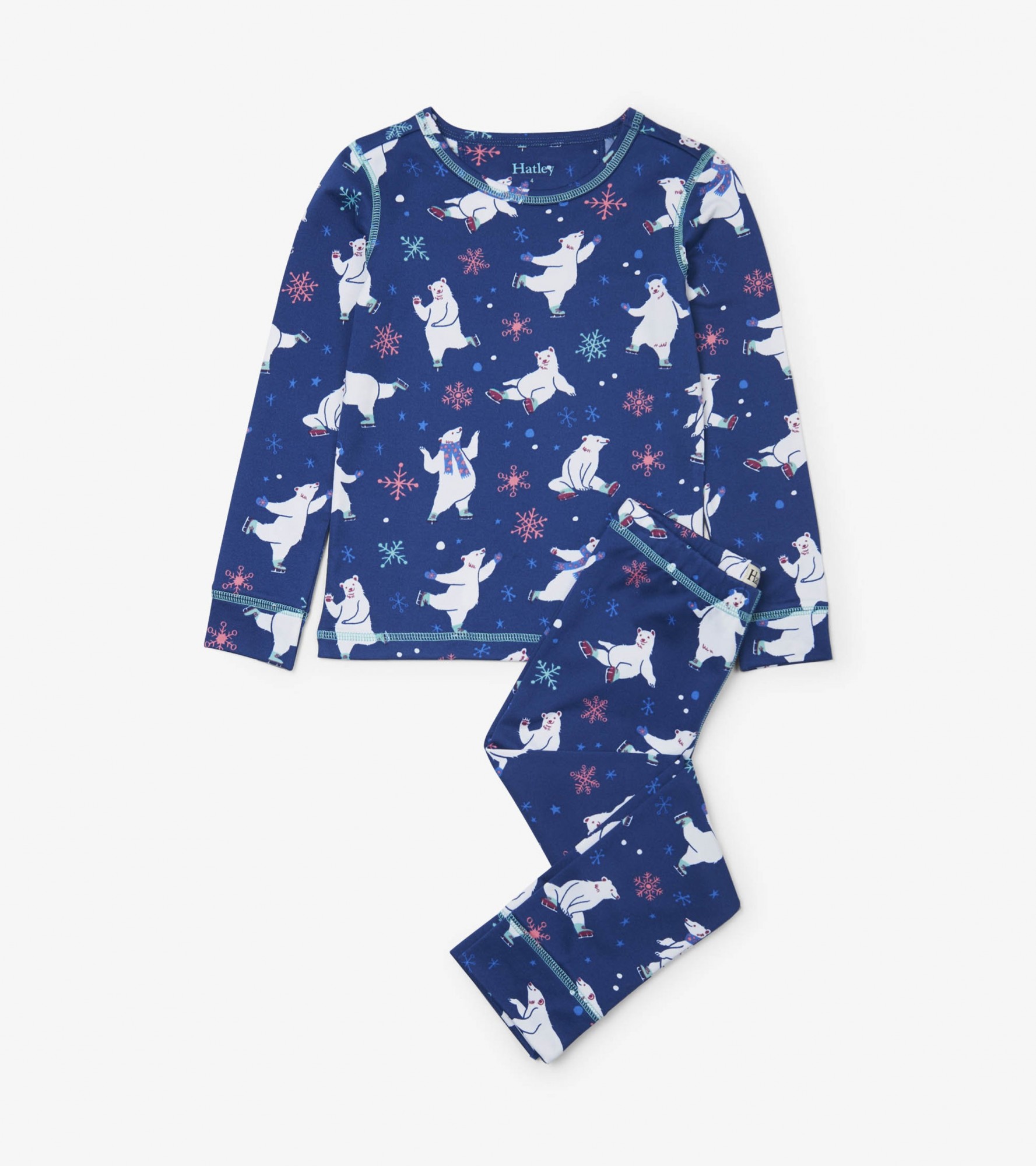 

Термобілизна дитяча Hatley Thermal Skating Polar Bears 10A синій 140см
