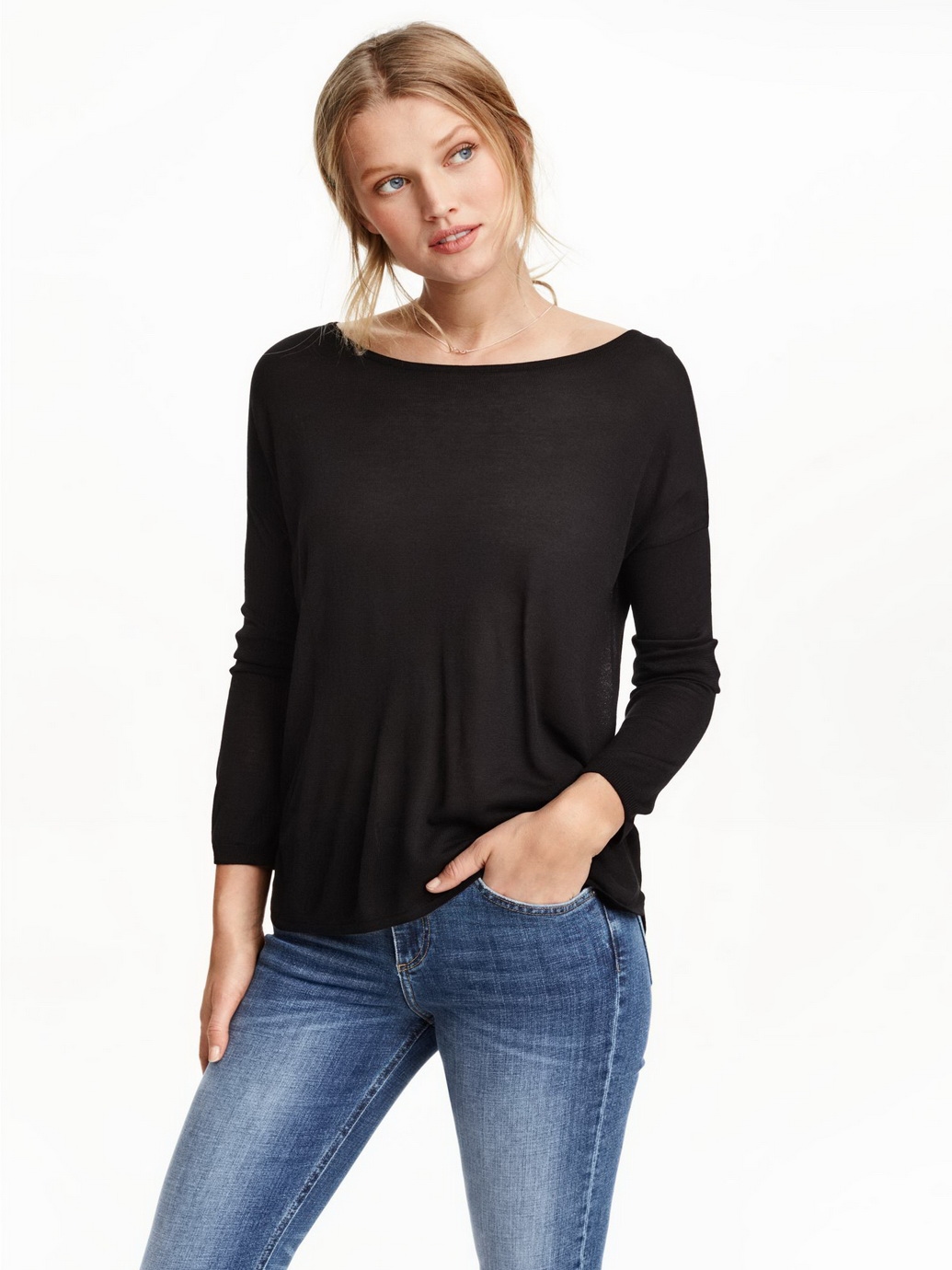 

Лонгслив H&M 08-0363505-014  Черный (СА2000001862483, Лонгслив H&M 08-0363505-014 S Черный (СА2000001862483)