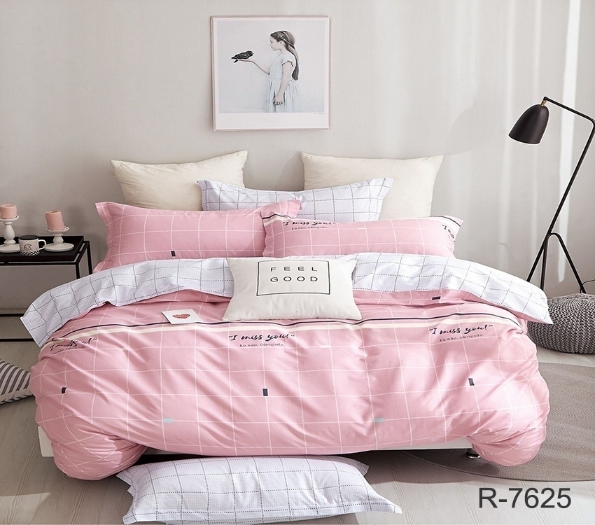 

Комплект постельного белья двуспальный евро Ренфорс 215x240 см с компаньоном R7625