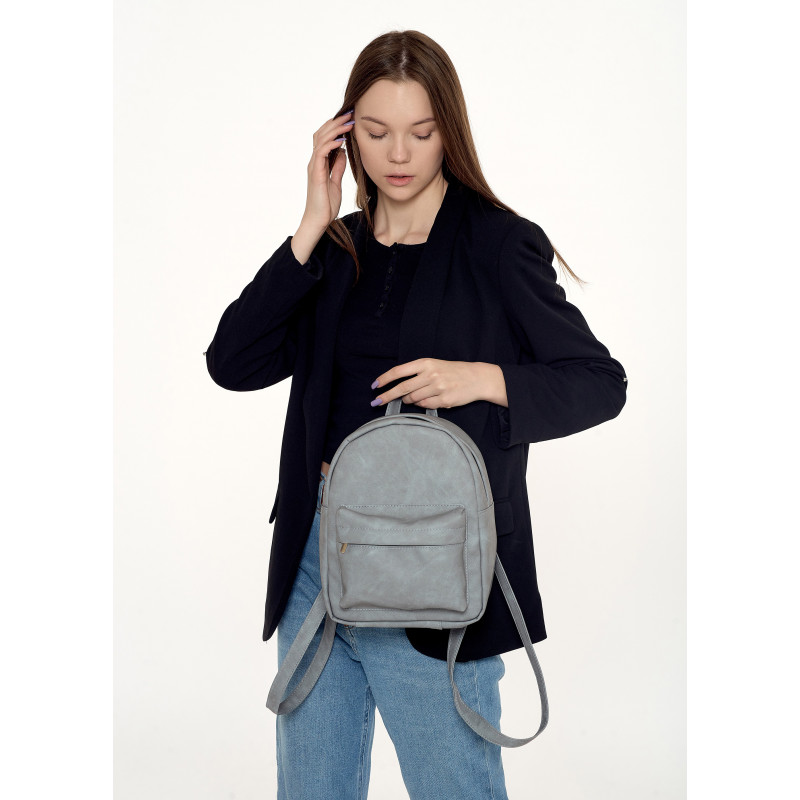 

Женский рюкзак Sambag Brix KSH светло-серый нубук