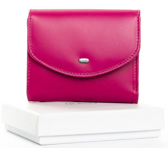 

Женский кожаный кошелек Dr.Bond WS-104 plum-red