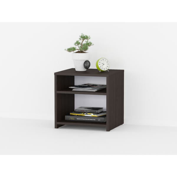 

Тумбочка прикроватная открытая, тумба в спальню VHRD 390х402х370 мм Венге Темный (MV-100_V)