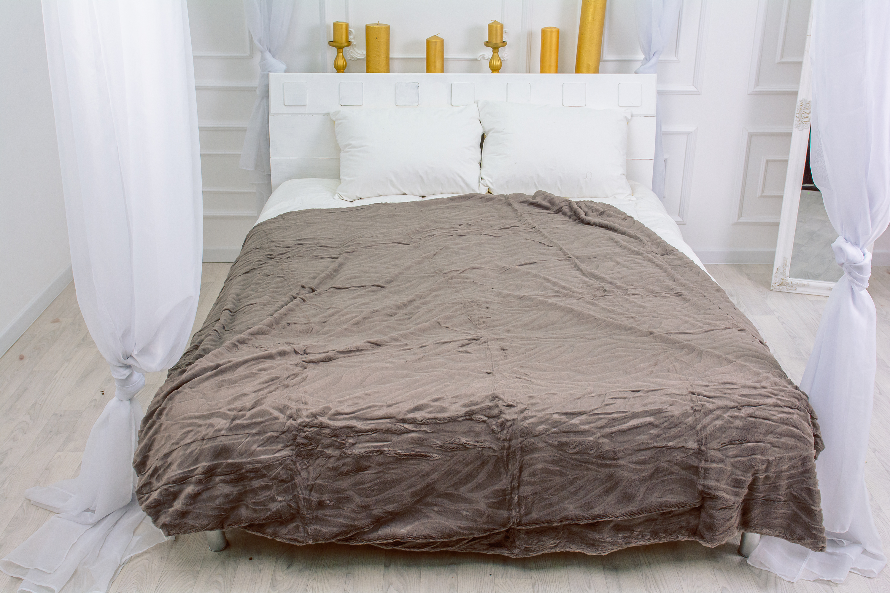 

Плед MirSon 1018 Aurora Brown 180х200 см италия, флис