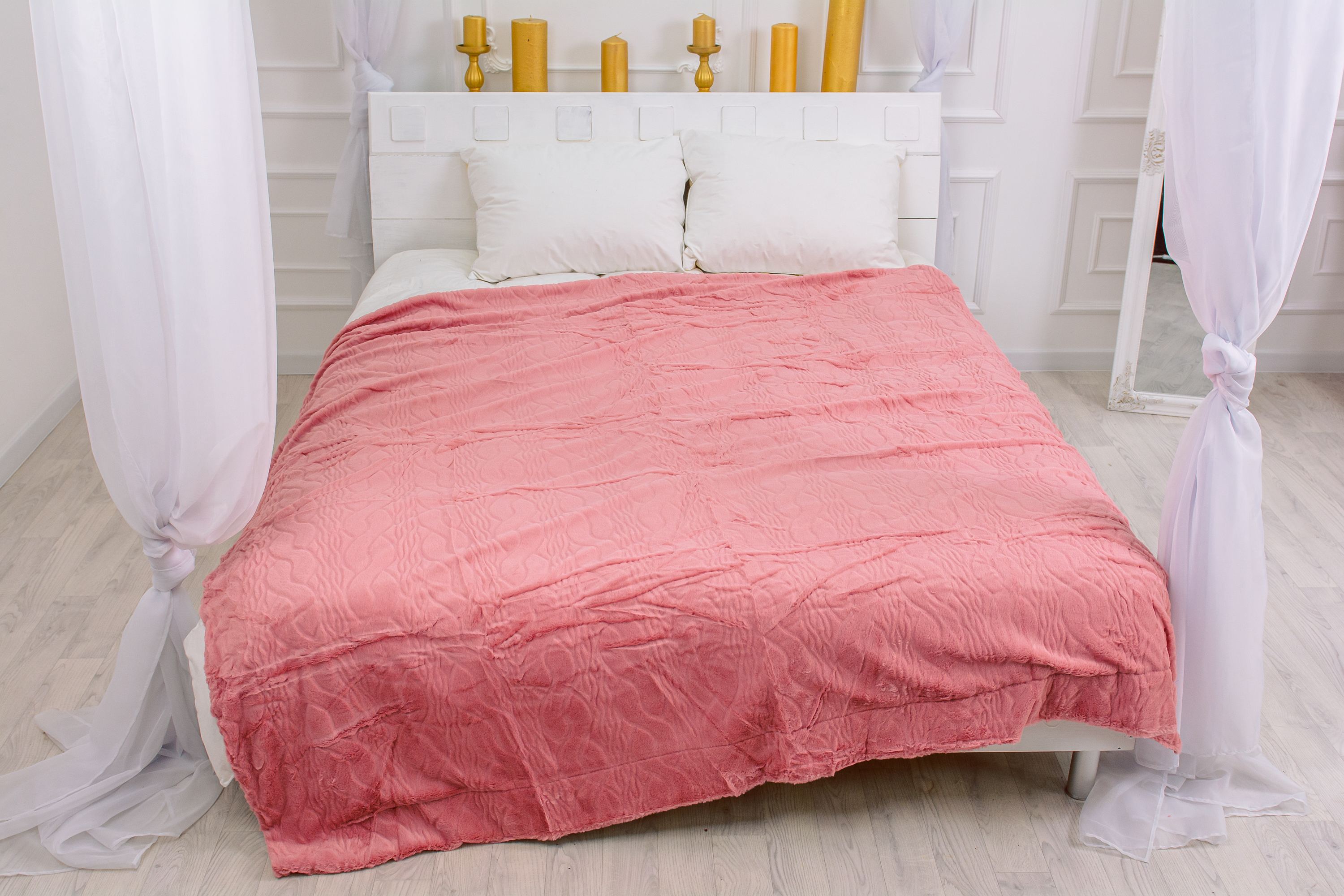 

Плед MirSon 1003 Damask Pink 150х200 см италия, био-пух