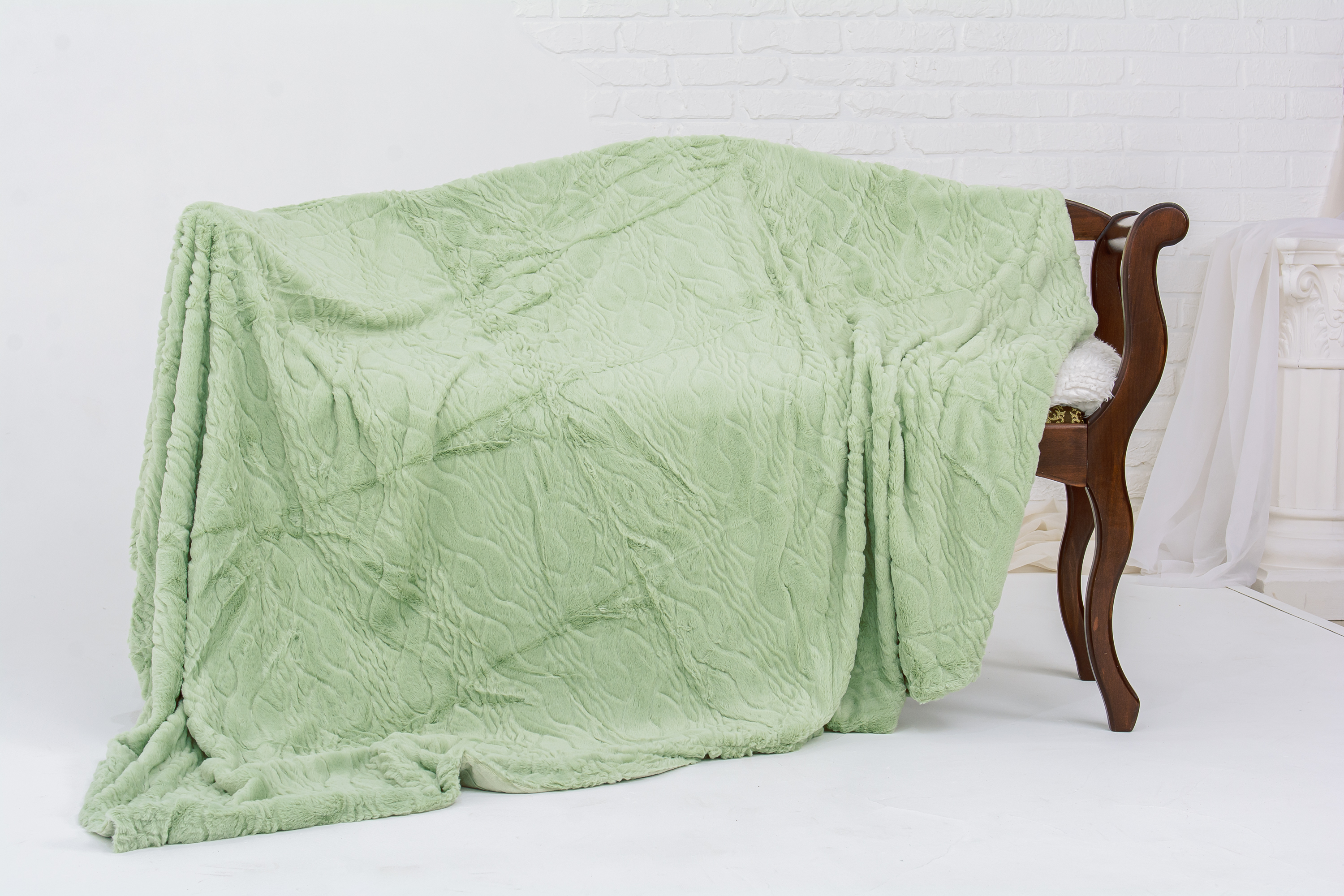 

Плед MirSon 1004 Damask Mint 200х230 см италия, флис