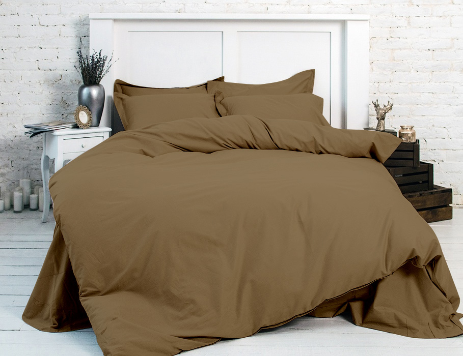 

Постельное белье MirSon 0211 Cacao King Size италия, сатин