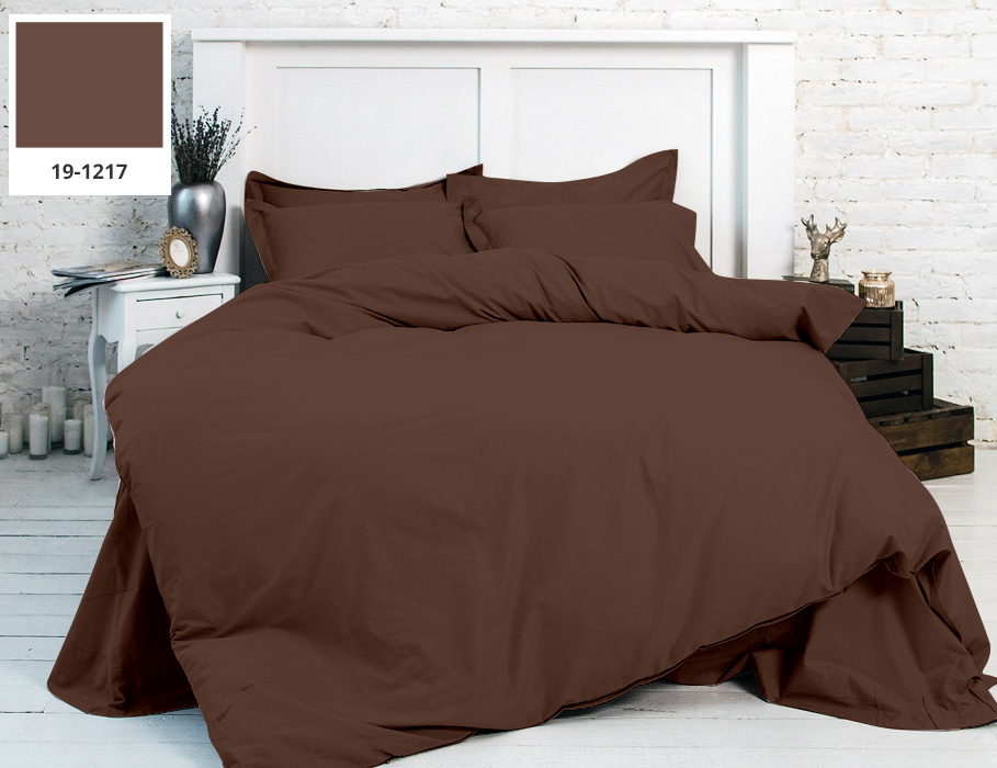 

Постельное белье MirSon Chocolate Perla (19-1217) King Size италия, бязь