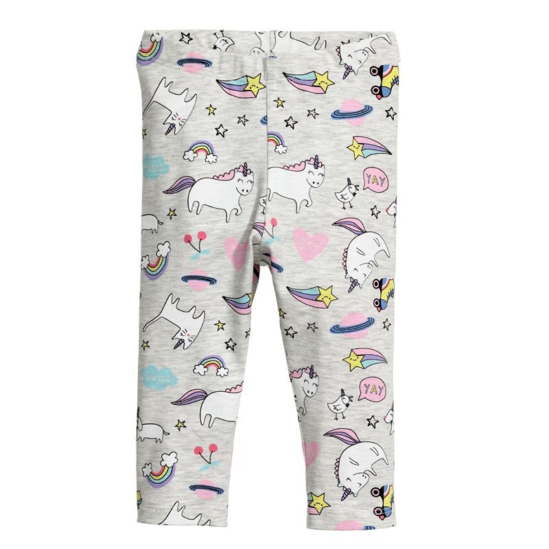 

Леггинсы для девочки с изображением единорога серые Cute unicorn Berni Kids (130) Серый