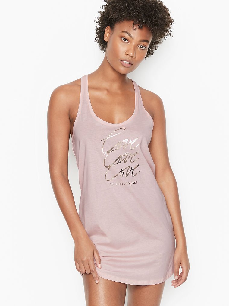 

Ночная рубашка Victoria's Secret 140392920 XXL Розовая