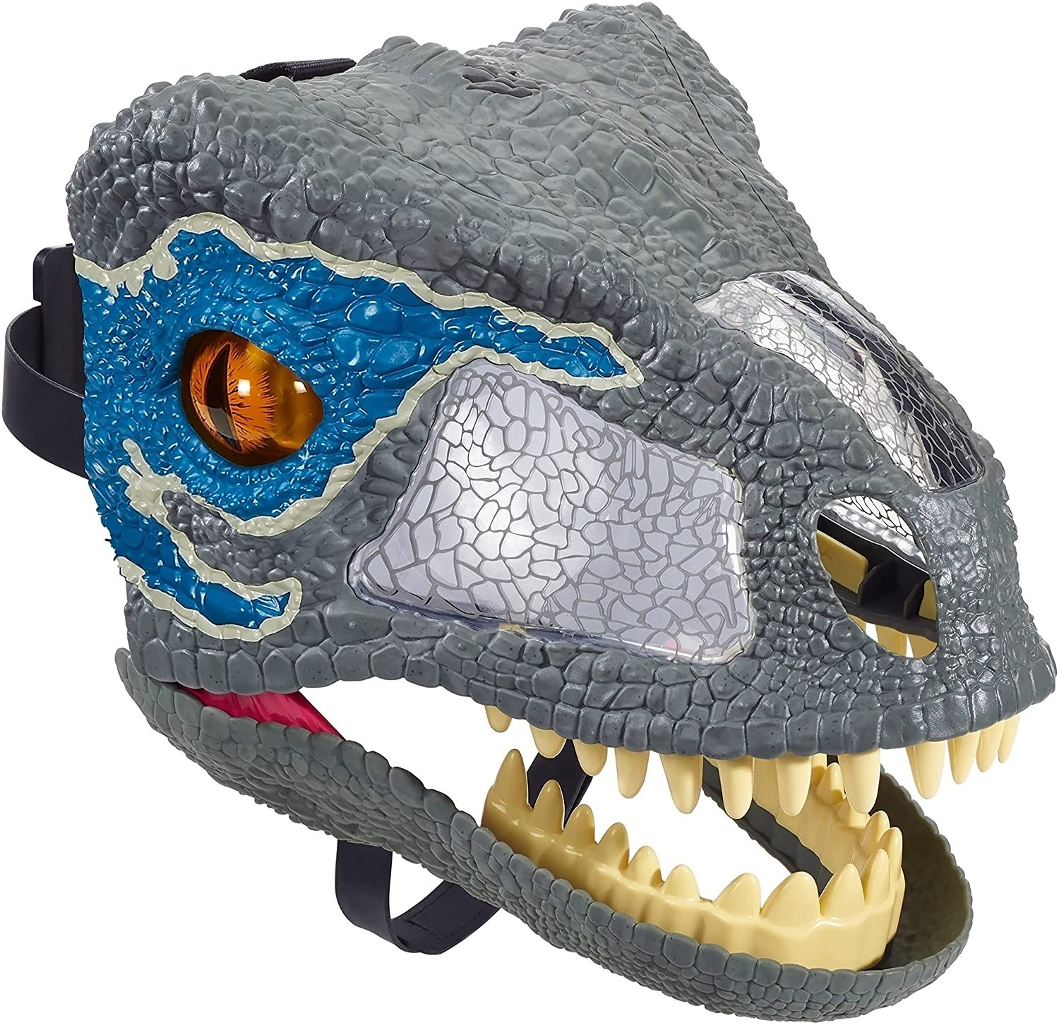 

Интерактивная маска Jurassic World динозавр велоцираптор Блю (FMB74)
