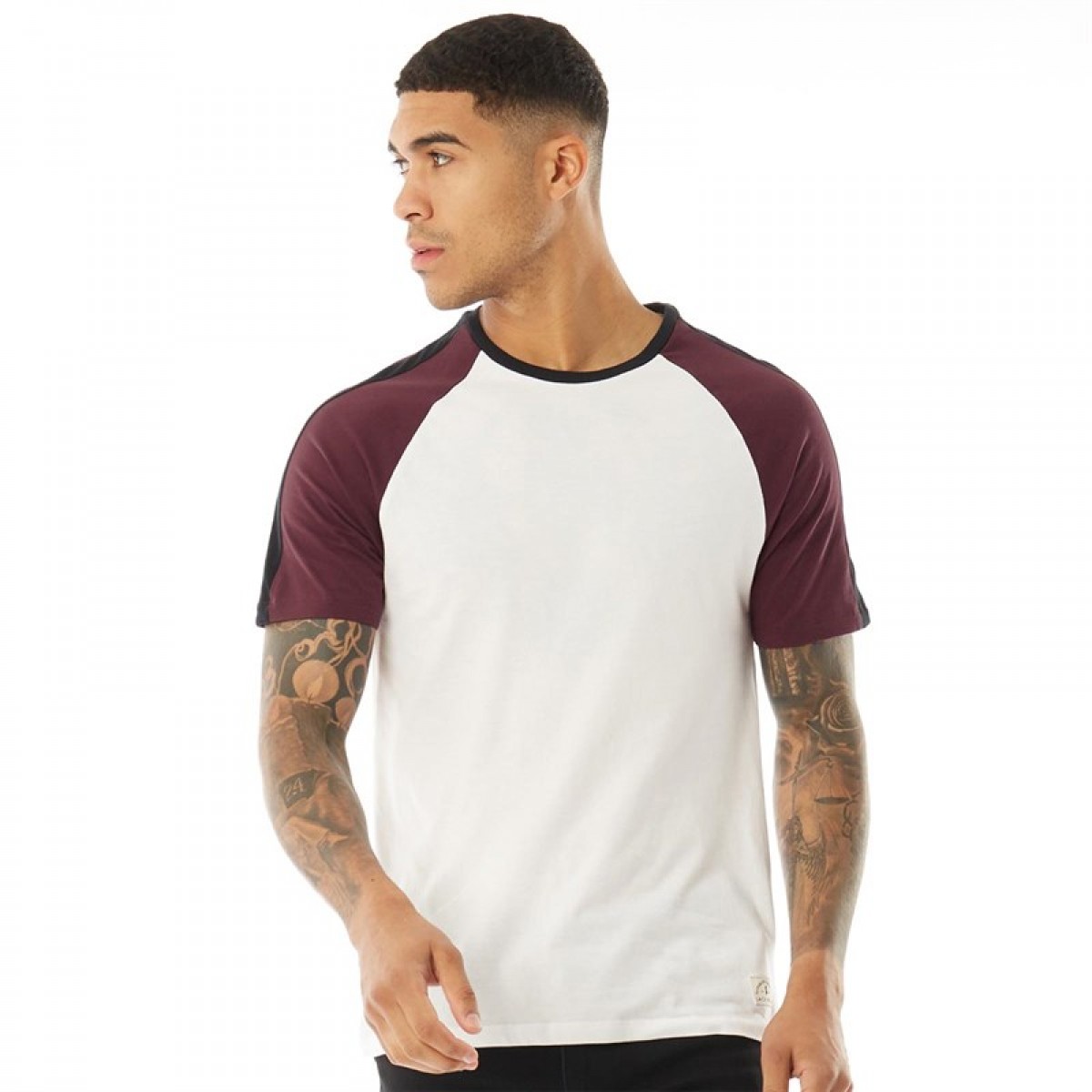 

Футболка Jack Wills Verwood Raglan White White, XS (40)