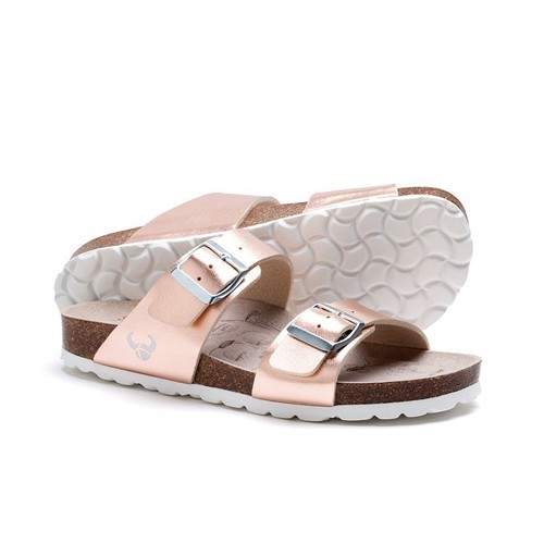 

Шлепанцы SUECOS Iris Nabuk Rosa Mеtallizzato женские "Розовое золото" р.36