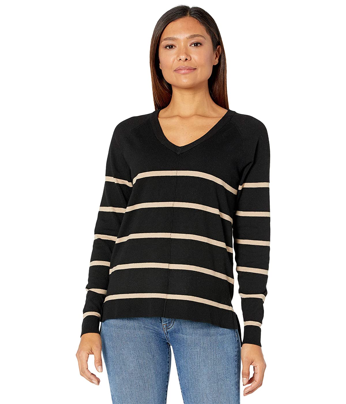 

Свитер Bobeau Black/Oatmeal Stripe, L (48)