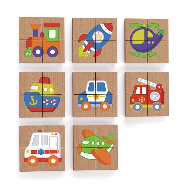 

Магнитные пазлы Viga Toys Транспорт, 32 эл. (OPT2_50723FSC) 18 x 26 x 5 см