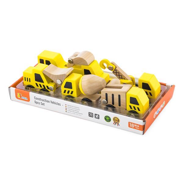 

Набор игрушечных машинок Viga Toys Стройтехника, 6 шт. (OPT2_50541) 25 x 12 x 3 см