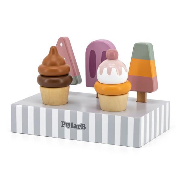 

Деревянный игровой набор Viga Toys PolarB Мороженое (OPT2_44057) 18 x 12 x 11 см