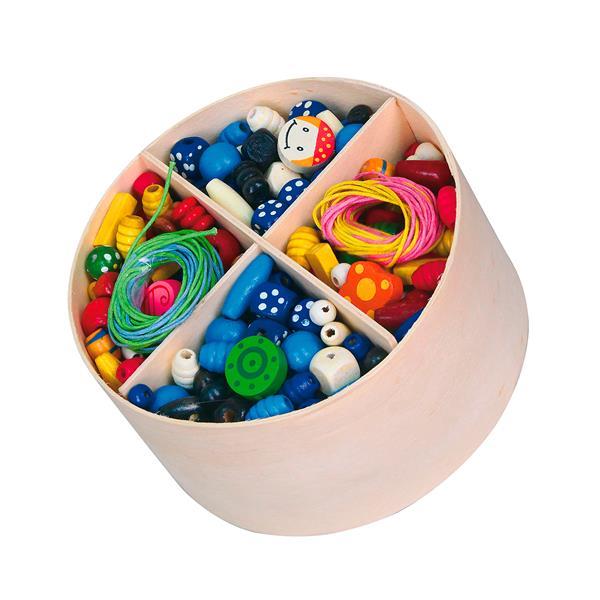 

Набор для творчества Viga Toys Деревянные бусины (OPT2_56002) 14 x 8 x 14 см