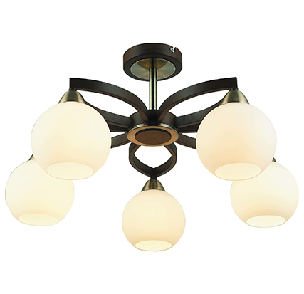 

Потолочный светильник Altalusse INL-9268C-05 Antique brass & Walnut