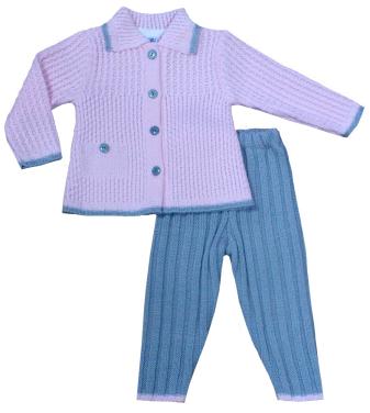 

Костюм вязаный для мальчика Mari-Knit 0744 р44 68см голубой 30892