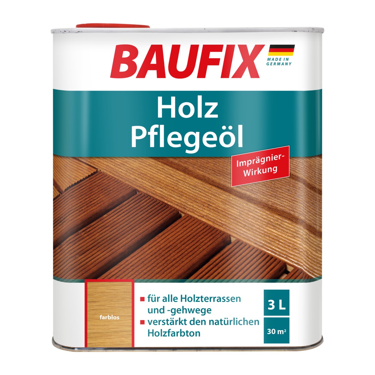 

Натуральна олія для терас та садових меблів BAUFIX Безбарвна 3л