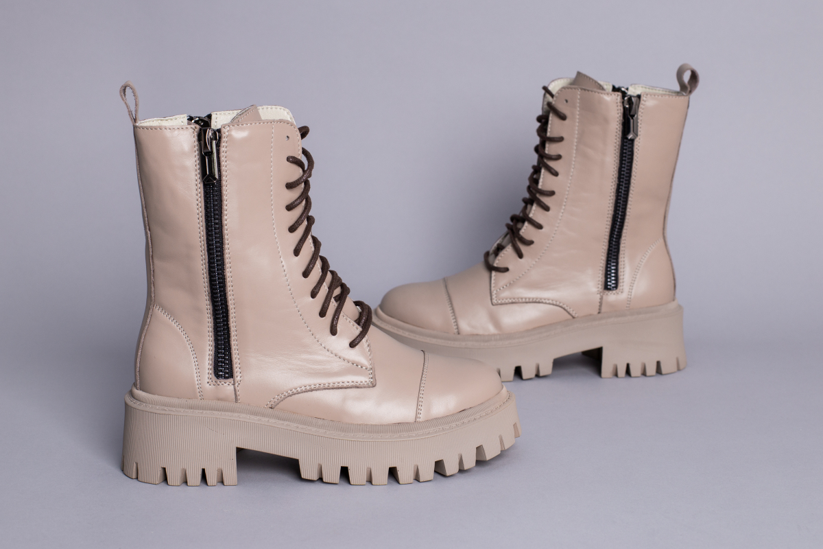 

Черевики жіночі шкіряні демісезонні LuxuryShoes 9411-1д/40 (26 см) Бежевий
