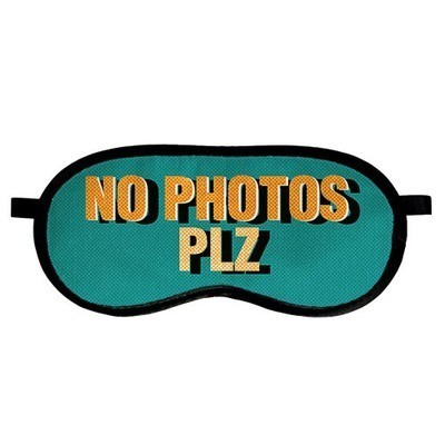 

Маска для сна с принтом "No photos plz" Present маска для сна с бархатистой ткани и атласа с принтом лучший подарок разноцветная