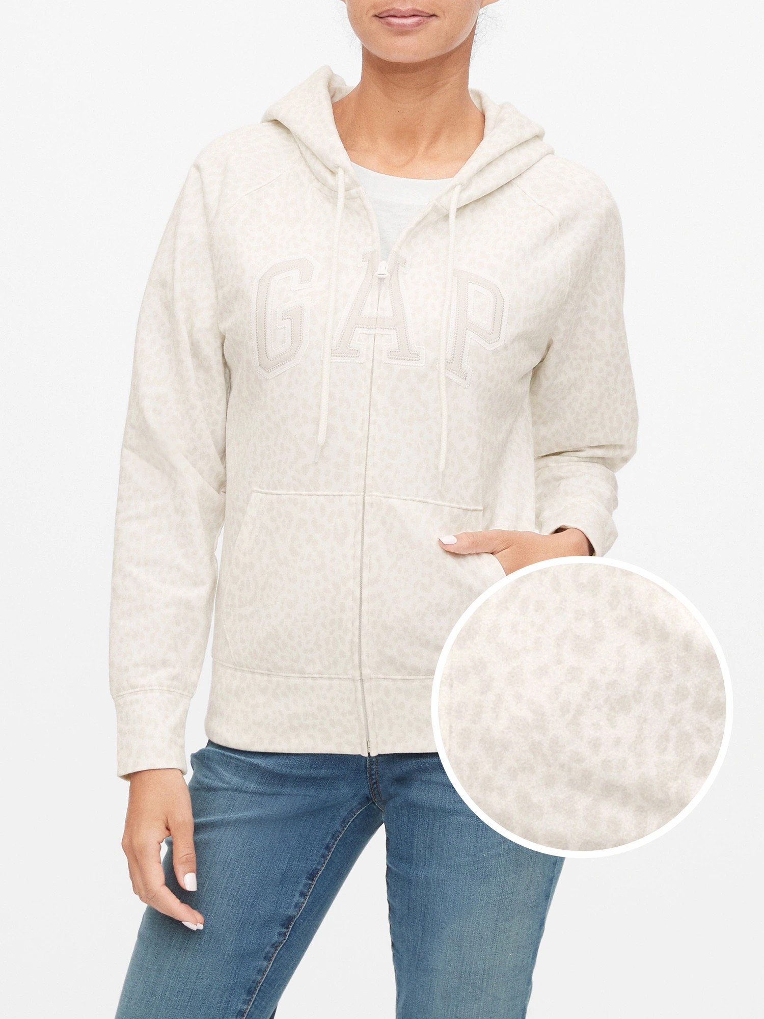 

Толстовка Gap 94634203 L Бежевая/Белая