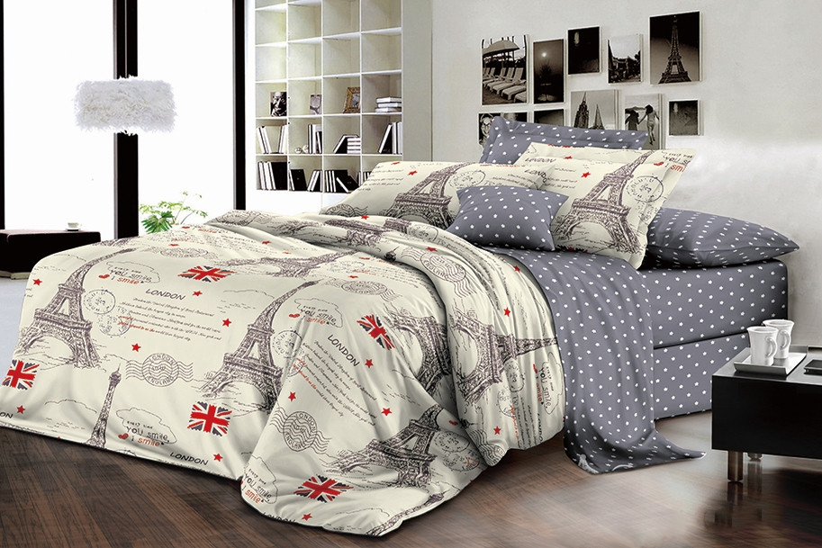 

Комплект постельного белья Krispol Лондон двуспальный ЕВРО GOLD LUX 200*220 (422.154558.2)