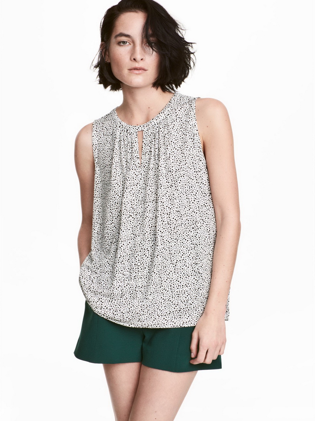 

Блузка H&M 0511561-6 S Белая (СА2000001607411)
