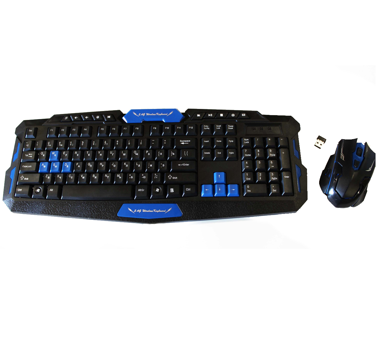 

Беспроводная игровая Клавиатура + мышка HK8100 -3253 (t5144)