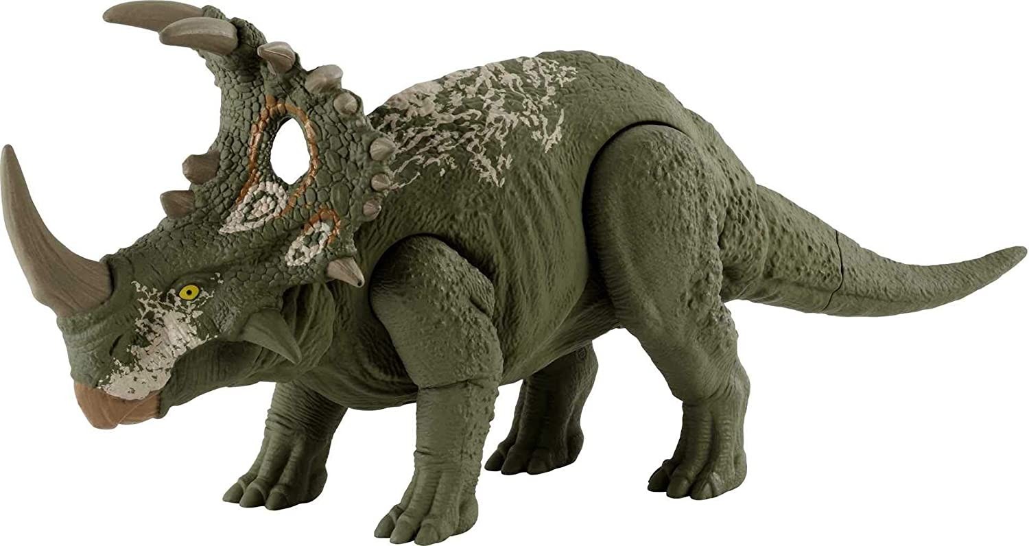 

Фигурка динозавра Jurassic World Primal Attack Синоцератопс со звуковым эффектом (HBX34)