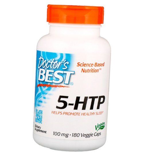 

5 Гидрокситриптофан, 5-HTP 100, Doctor's Best 180вегкапс (72327008)