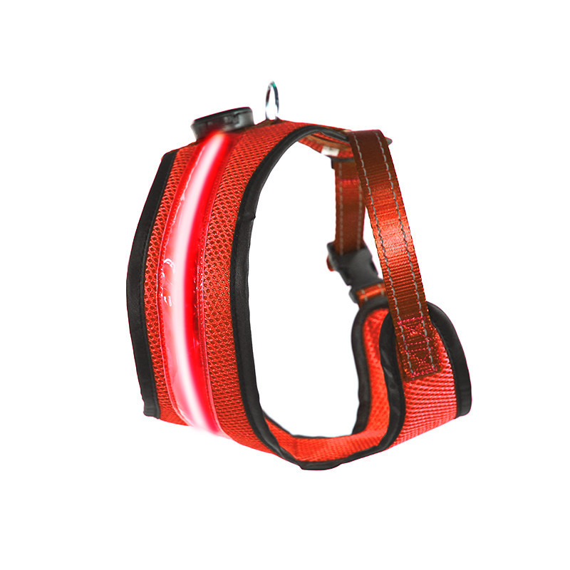 

LED шлея для собак Friend HY-051005 Red M нагрудный ремень (K/OPT2-6586-21348)